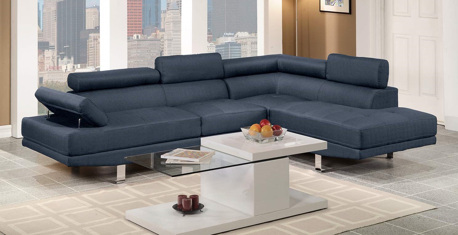bobkona atlantic faux leather 2-piece sectional sofa