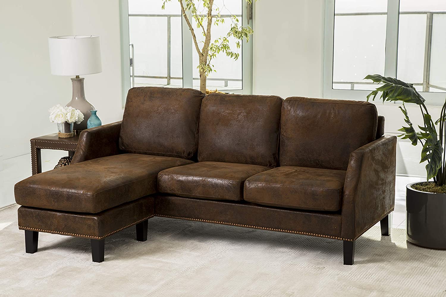 nina faux leather sofa review