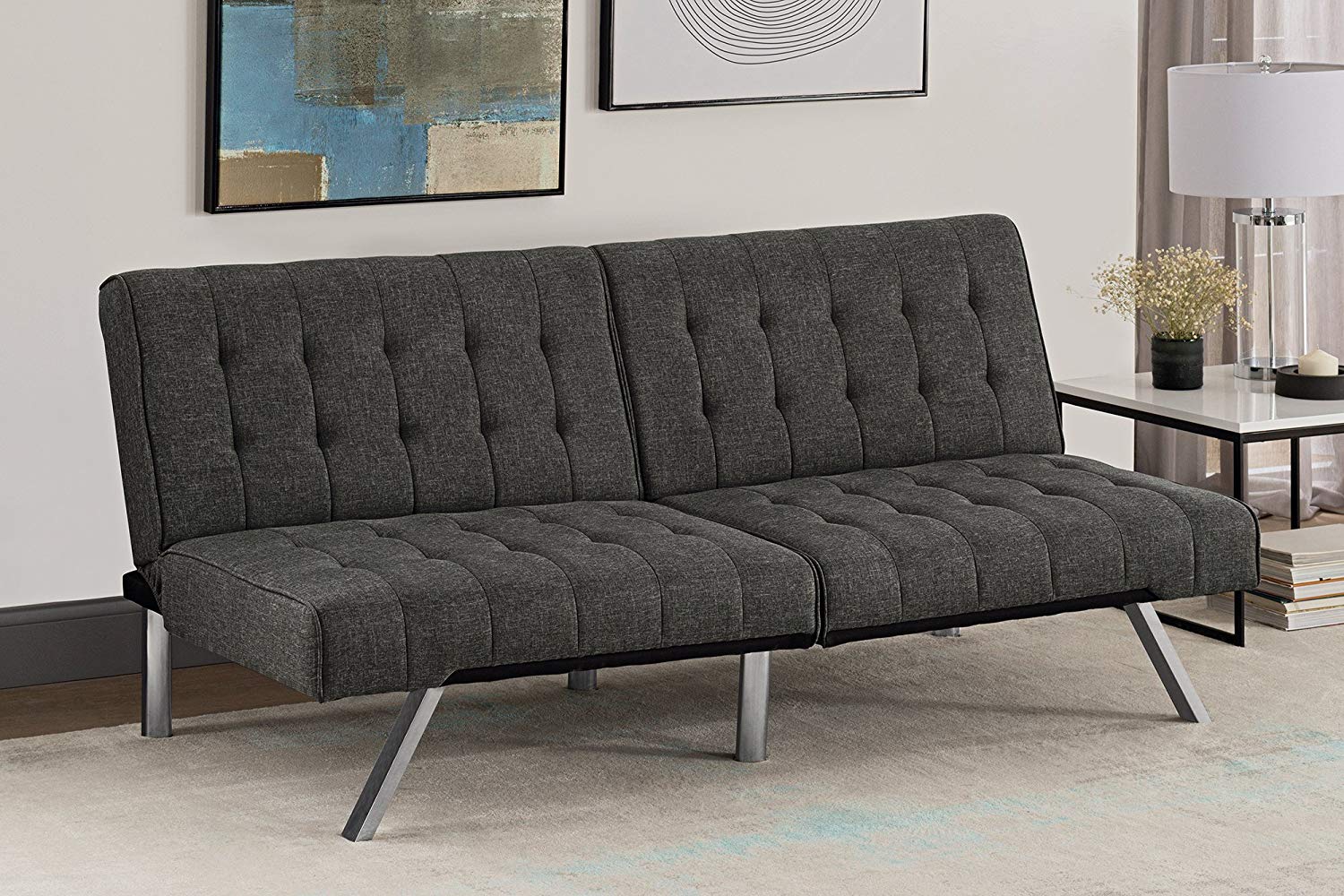 dhp kebo futon sofa bed grey