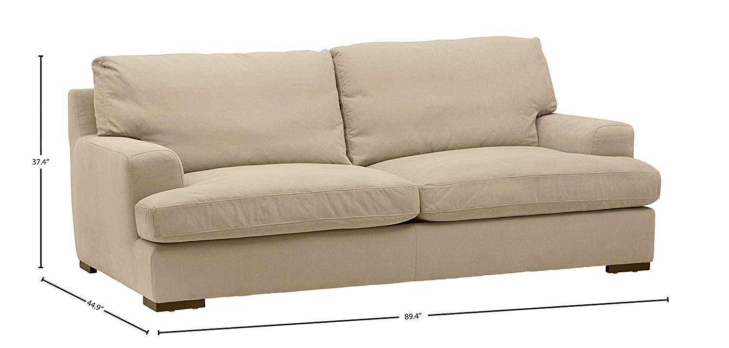 Stone & Beam Lauren Down Filled Overstuffed Couch Review ...