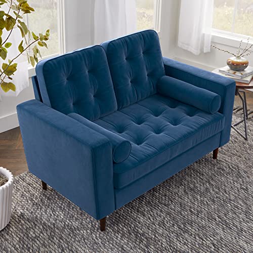 Blue Velvet Loveseat